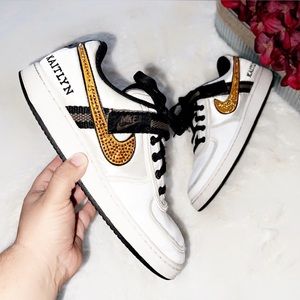 NIKE Customized “Kaitlyn” Crystal Sneaker